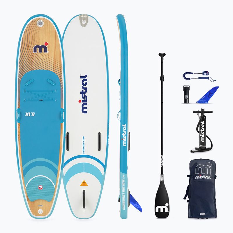 SUP дъска Mistral Sunburst Air 10'9 blue/white