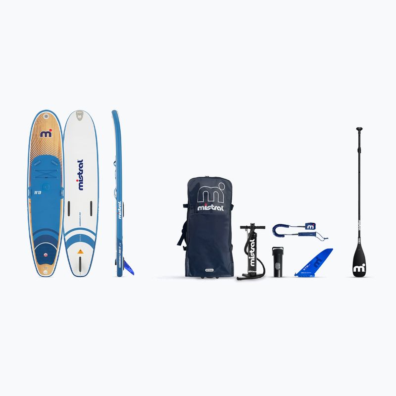 SUP Mistral Sunburst Air 11'0 Wood blue/white board