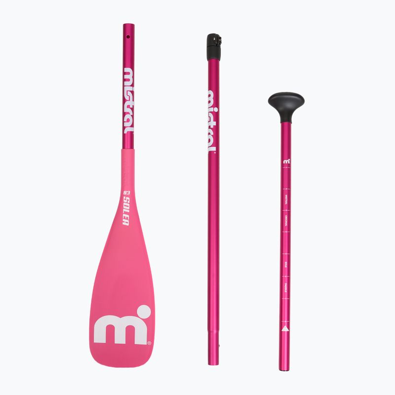 Весло SUP 3-częściowe Mistral Solea Alu pink 3