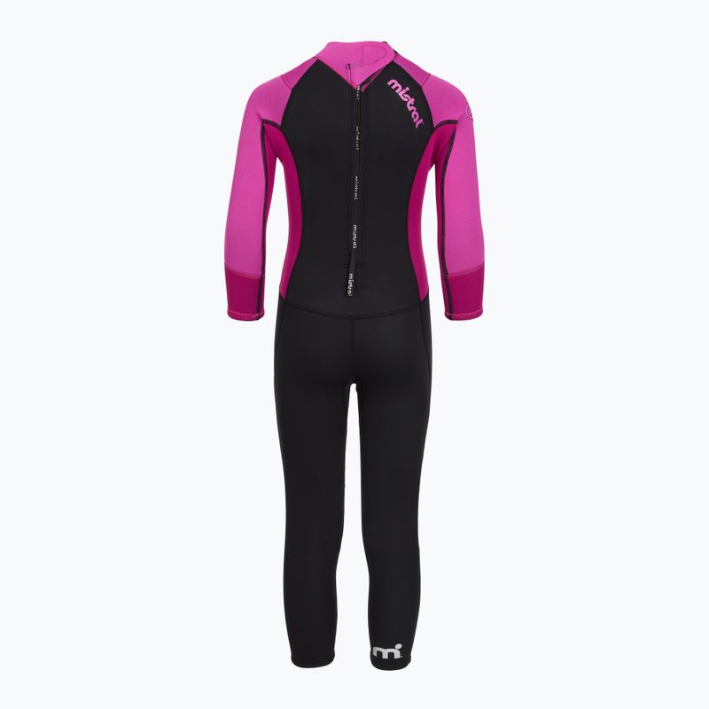 Детски неопренов костюм за плуване Mistral Breeze 76 2,5/2mm Kids Suit black/pink 3