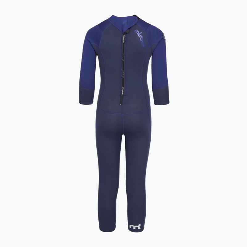 Детски неопренов костюм за плуване Mistral Breeze 76 2,5/2mm Kids Suit blue 3