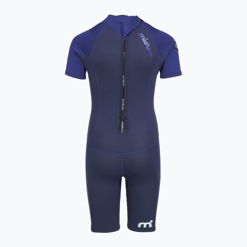 Детски неопренов костюм за плуване Mistral Breeze 76 2,5/2mm Kids Shorty blue 3