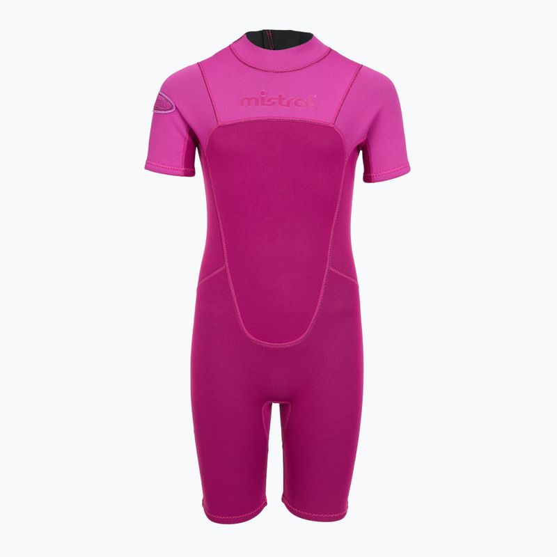 Детски неопренов костюм за плуване Mistral Breeze 76 2,5/2mm Kids Shorty pink 2