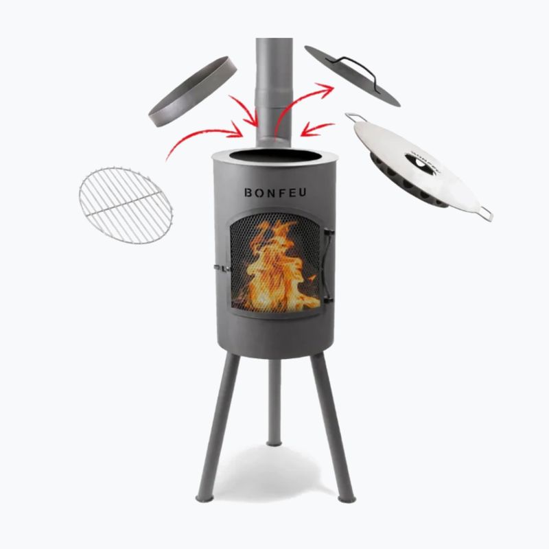 Градинска камина BonFeu BonGiano SP black 5