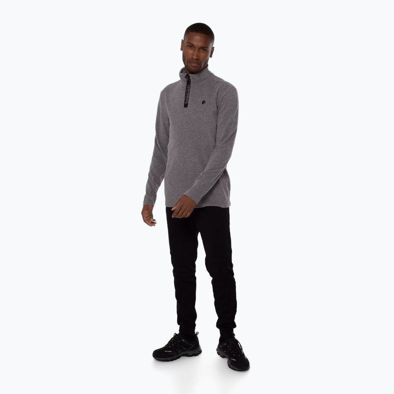 Мъжки поларен суитшърт Protest Perfectym 1/4 Zip Active dark grey melee 2