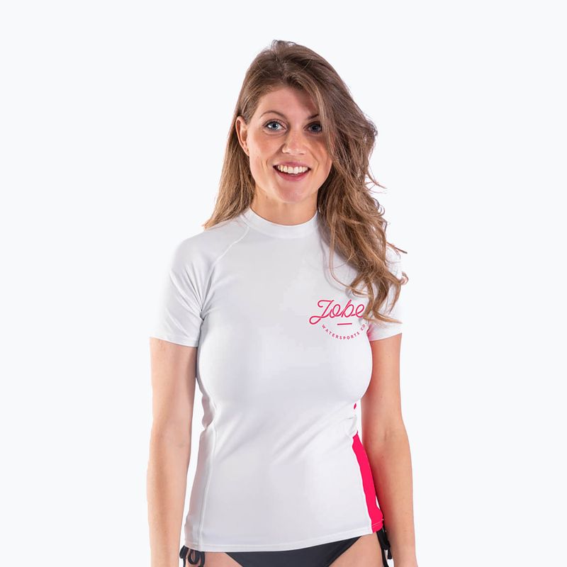 Дамска блуза за плуване JOBE Rashguard white