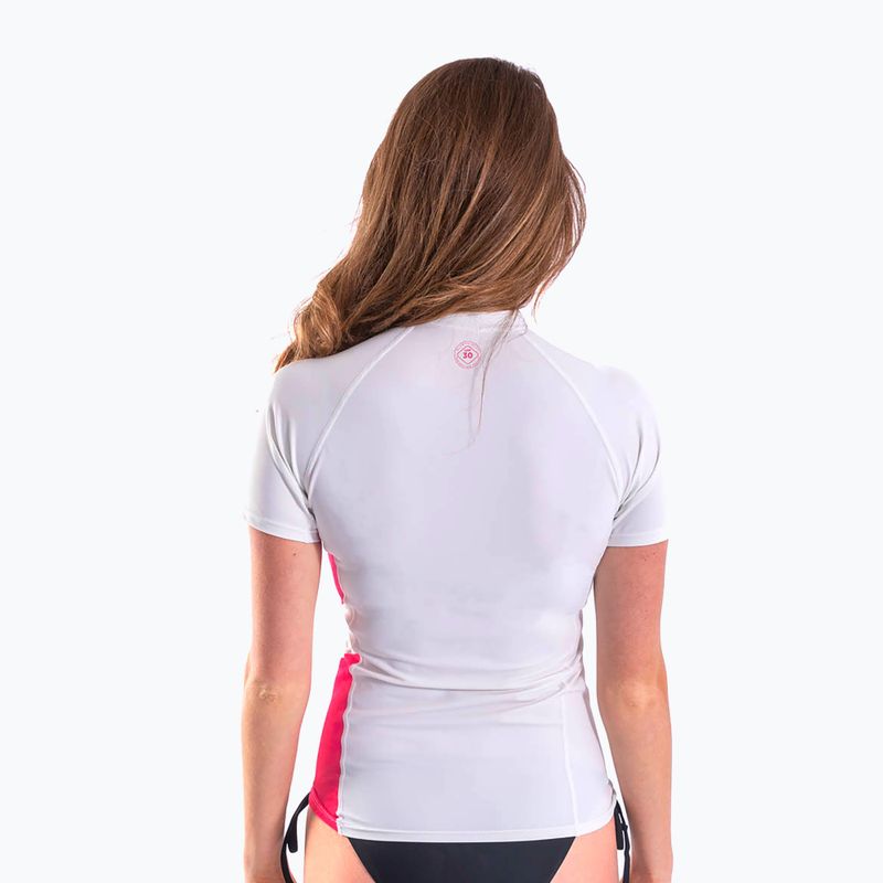 Дамска блуза за плуване JOBE Rashguard white 3