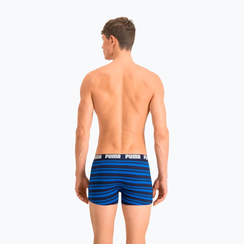 Мъжки боксерки PUMA Heritage Stripe 2 чифта blue 4