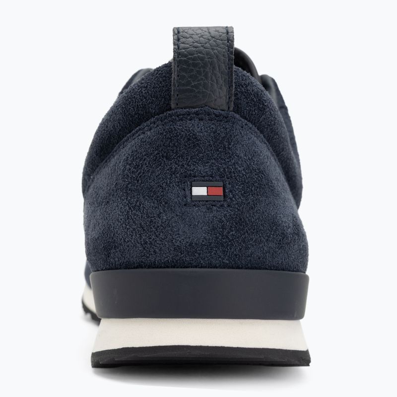 Мъжки обувки Tommy Hilfiger Iconic Leather Suede Mix Runner midnight 6