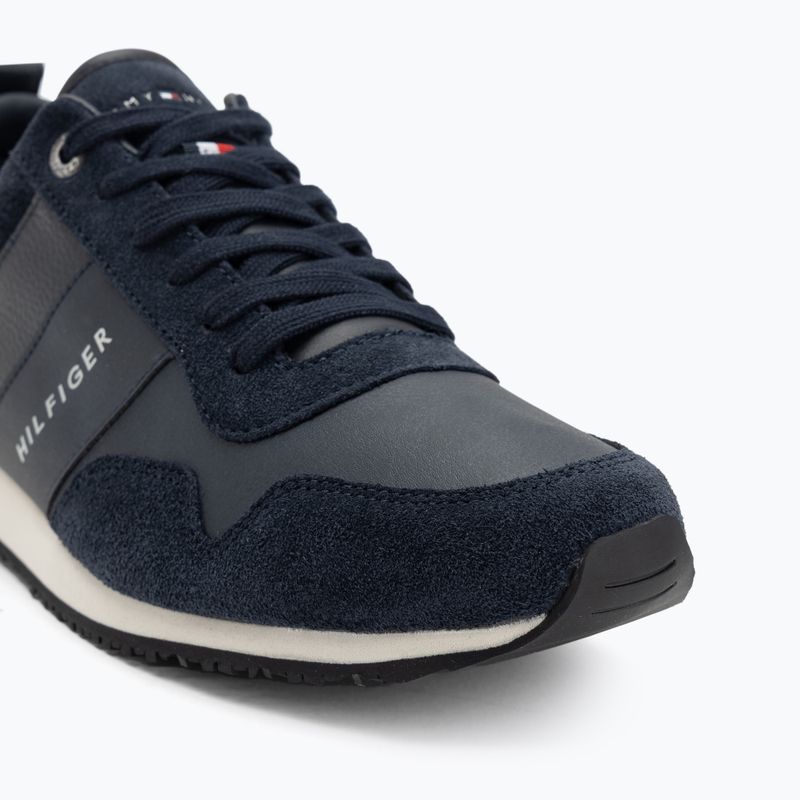 Мъжки обувки Tommy Hilfiger Iconic Leather Suede Mix Runner midnight 7
