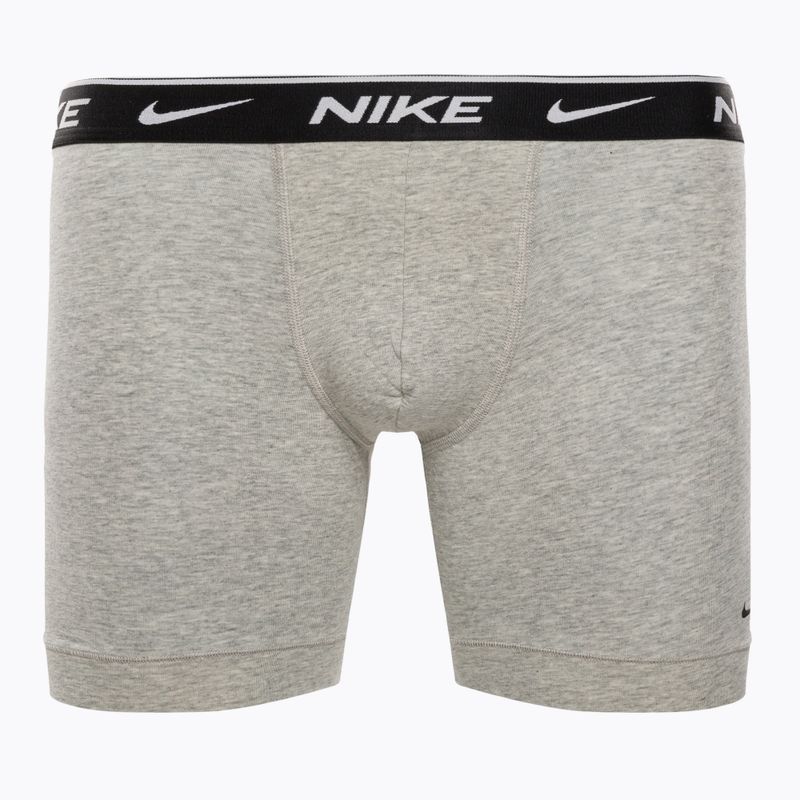 Мъжки боксерки Nike Everyday Cotton Stretch Boxer Brief 3Pk MP1 white/grey heather / black 5