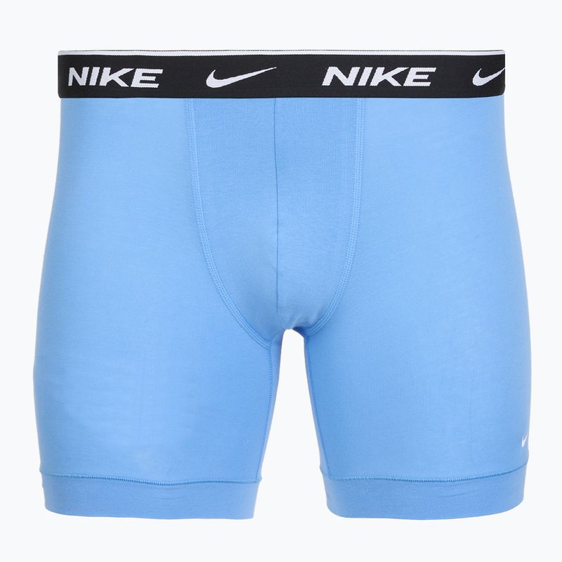 Мъжки боксерки Nike Everyday Cotton Stretch 3 чифта swoosh print/grey/university blue 2