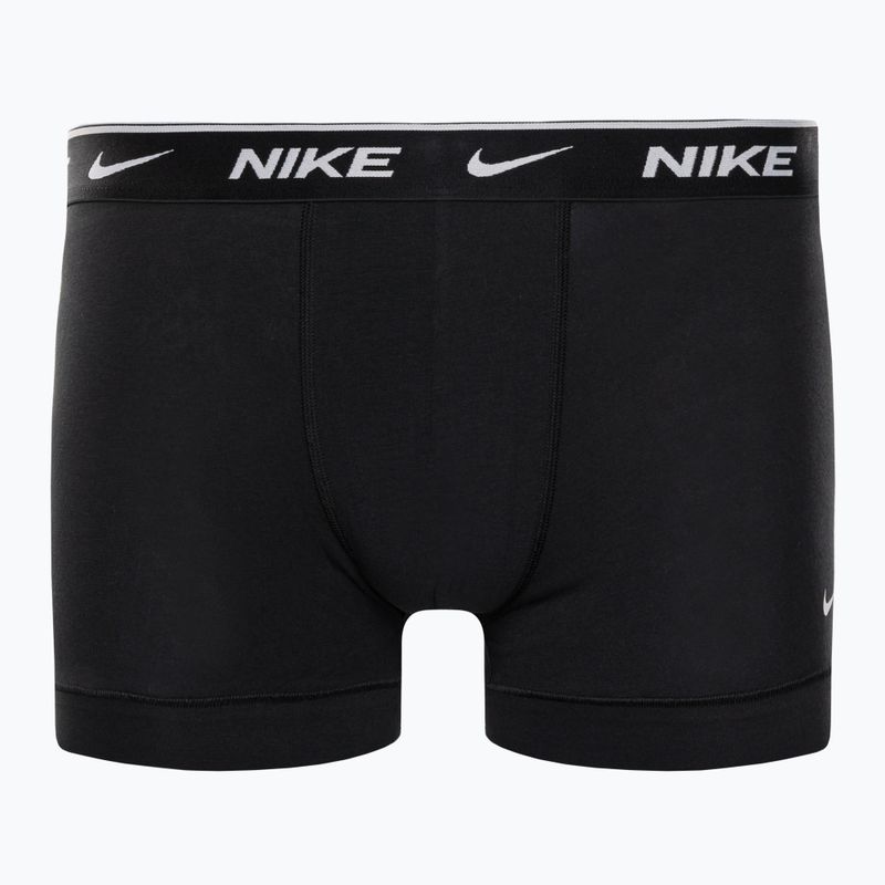 Мъжки боксерки Nike Everyday Cotton Stretch Trunk 2Pk IEV black