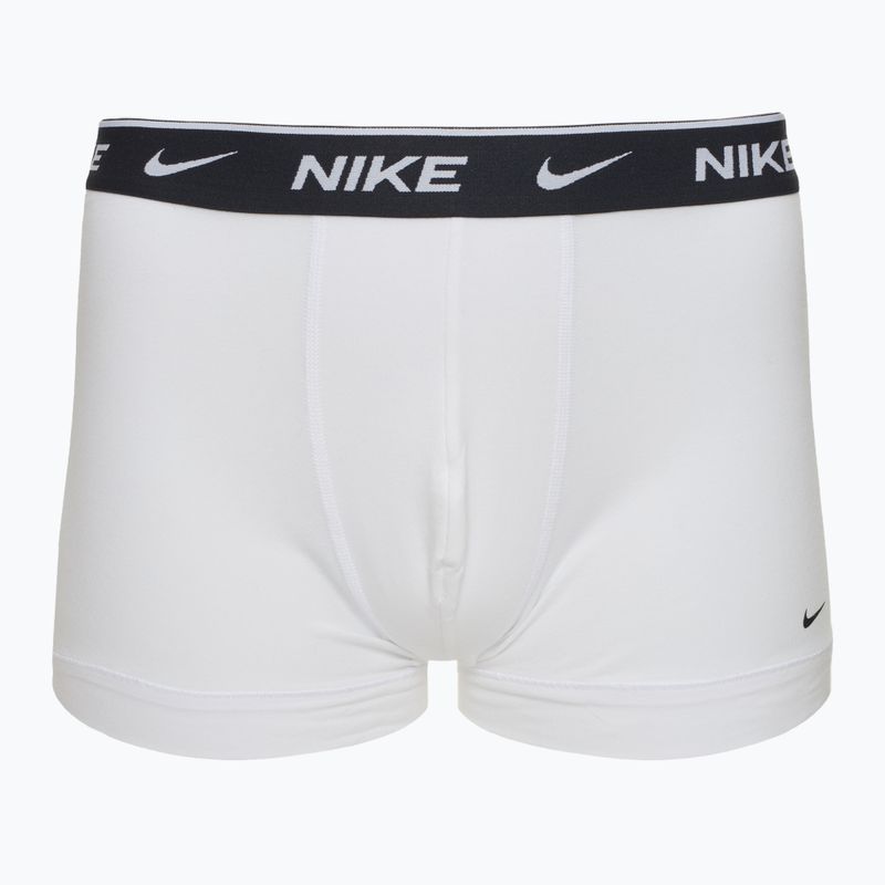 Мъжки боксерки Nike Everyday Cotton Stretch Trunk 3 чифта бяло/сиво/черно 4