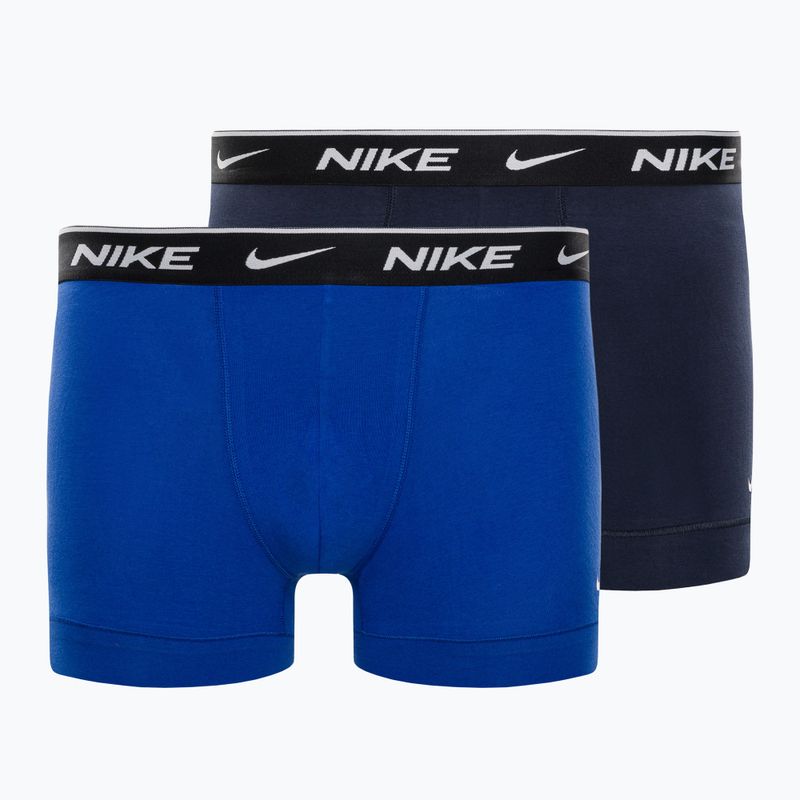 Мъжки боксерки Nike Everyday Cotton Stretch Trunk 2Pk IEV obsidian/game royal