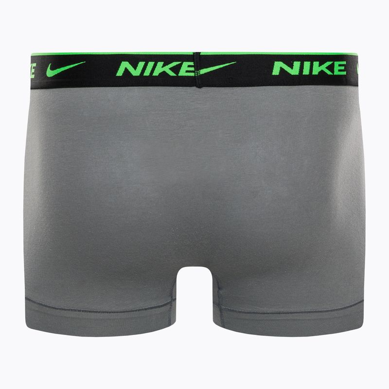 Мъжки боксерки Nike Everyday Cotton Stretch Trunk 3Pk BAU с геометричен печат/студено сиво/черно 6