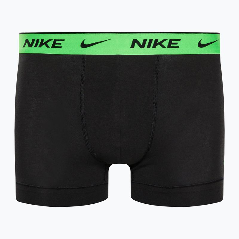 Мъжки боксерки Nike Everyday Cotton Stretch Trunk 3Pk BAU с геометричен печат/студено сиво/черно 8