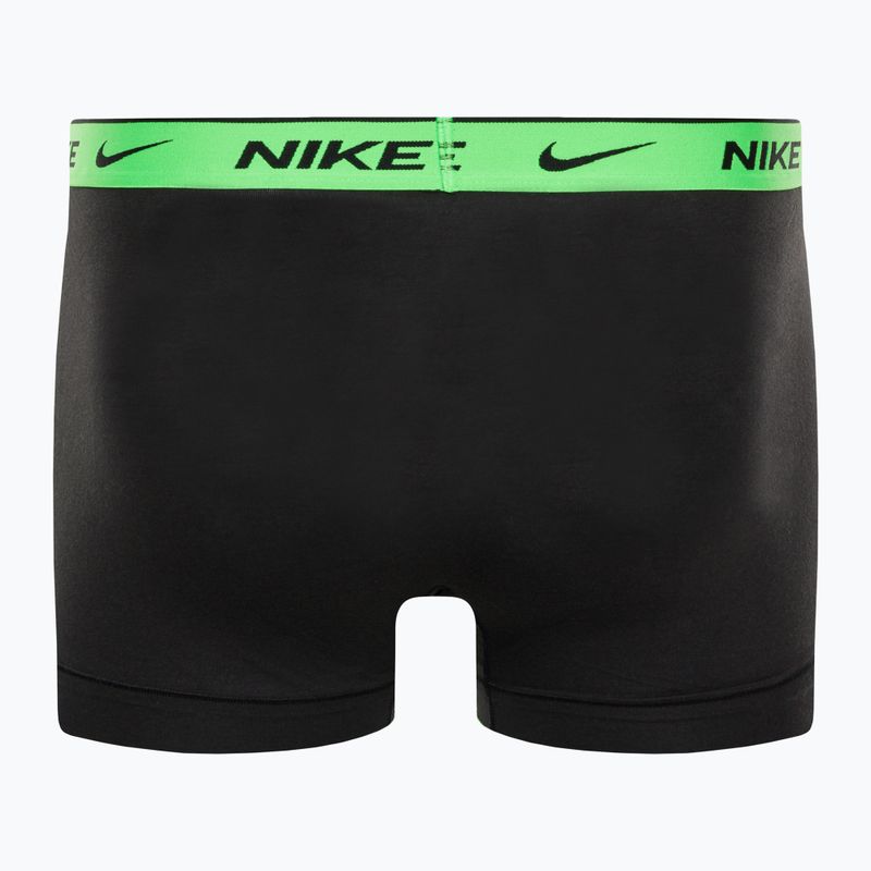 Мъжки боксерки Nike Everyday Cotton Stretch Trunk 3Pk BAU с геометричен печат/студено сиво/черно 9