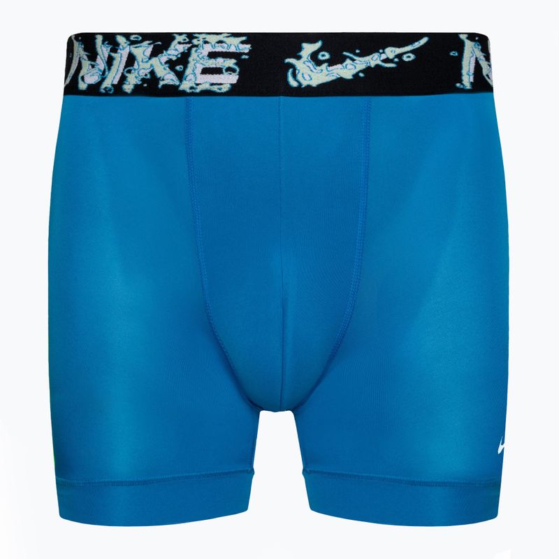 Мъжки боксерки Nike Dri-Fit Essential Micro Boxer Brief 3 чифта black/green/blue 2