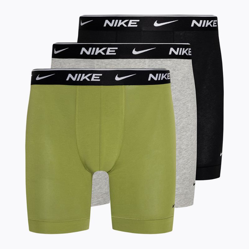 Мъжки боксерки Nike Everyday Cotton Stretch Boxer Brief 3 чифта pear/heather grey/black