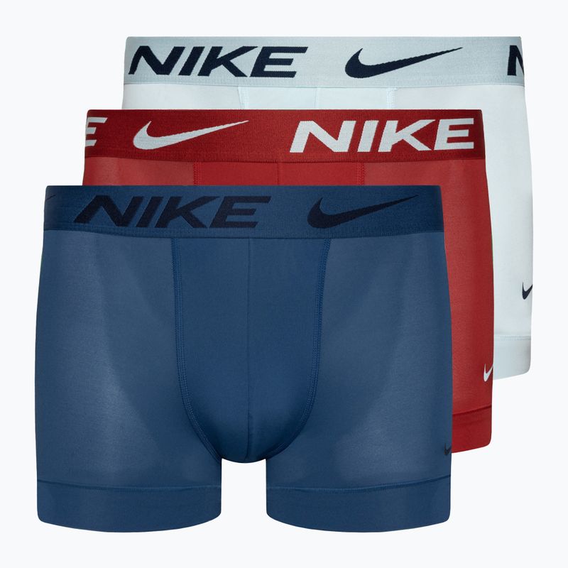 Мъжки боксерки Nike Dri-Fit Essential Micro Trunk 3 чифта синьо/червено/бяло