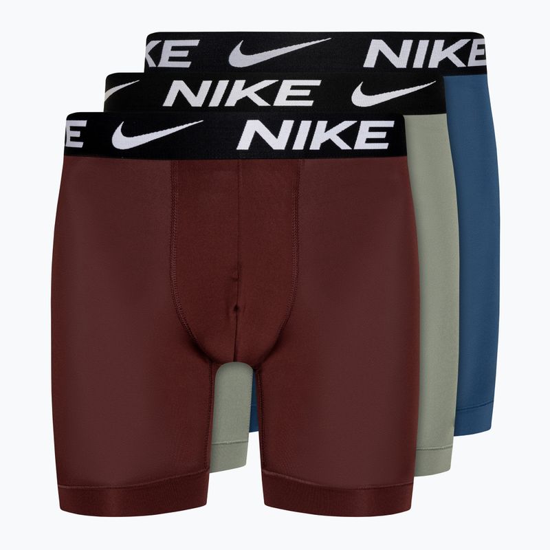 Мъжки боксерки Nike Dri-Fit Essential Micro Boxer Brief 3 чифта grey/court blue/dark red