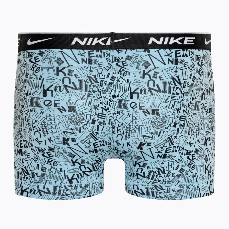 Мъжки боксерки Nike Everyday Cotton Stretch Trunk 3 чифта aquarius blue lg print/grey/uni red 3