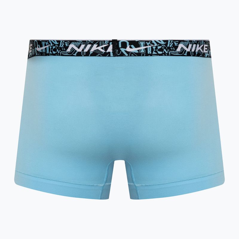 Мъжки боксерки Nike Everyday Cotton Stretch Trunk 3 чифта червено/аквариус синьо/стадионно зелено 5