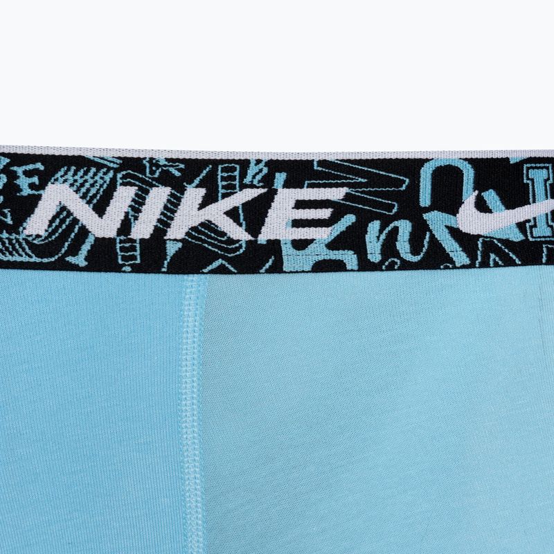 Мъжки боксерки Nike Everyday Cotton Stretch Trunk 3 чифта червено/аквариус синьо/стадионно зелено 7