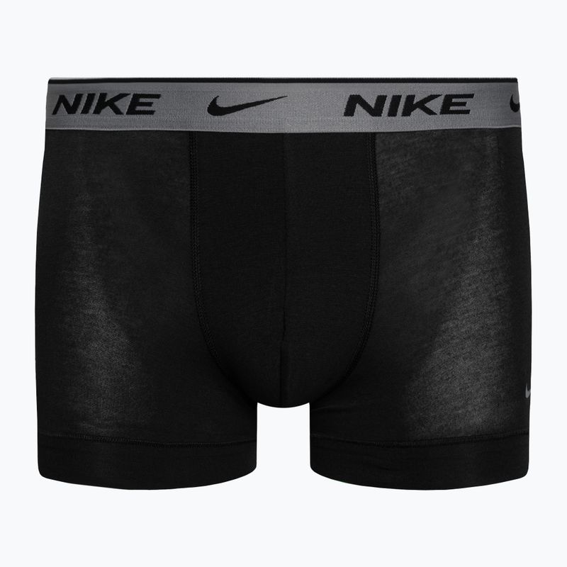 Мъжки боксерки Nike Everyday Cotton Stretch Trunk 3 чифта сиво/оранжево/жълто 2