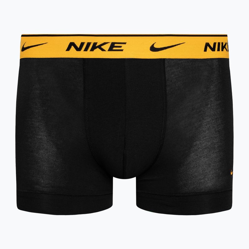 Мъжки боксерки Nike Everyday Cotton Stretch Trunk 3 чифта сиво/оранжево/жълто 4