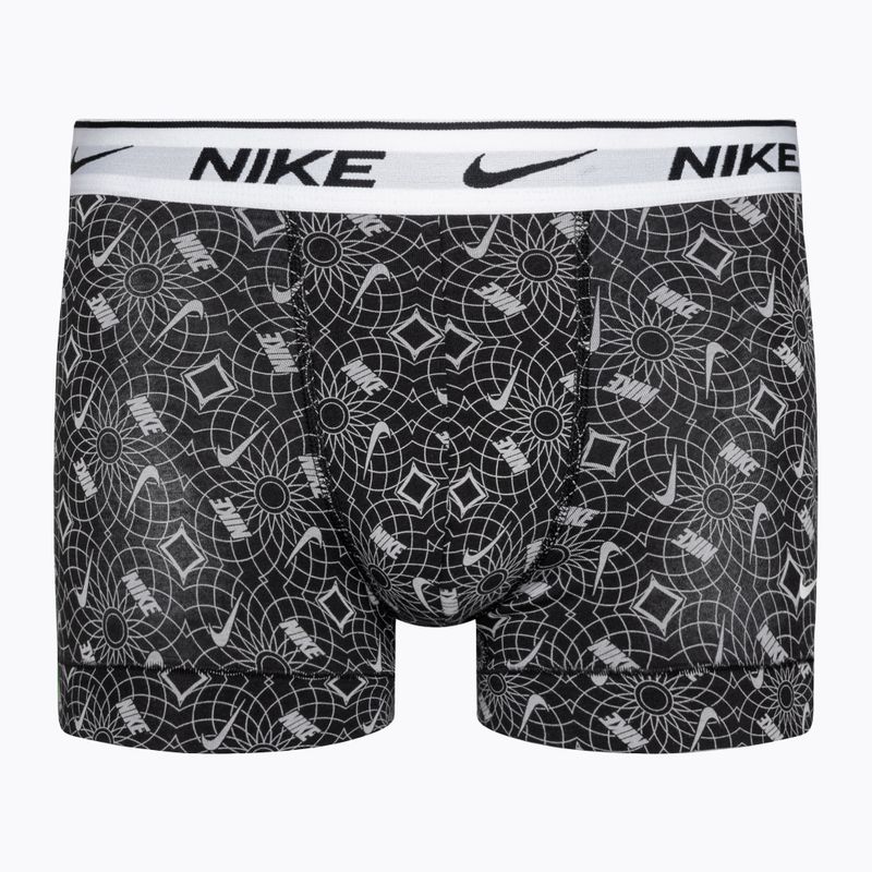 Мъжки боксерки Nike Everyday Cotton Stretch Trunk 3 чифта черни/сини/сиви 2