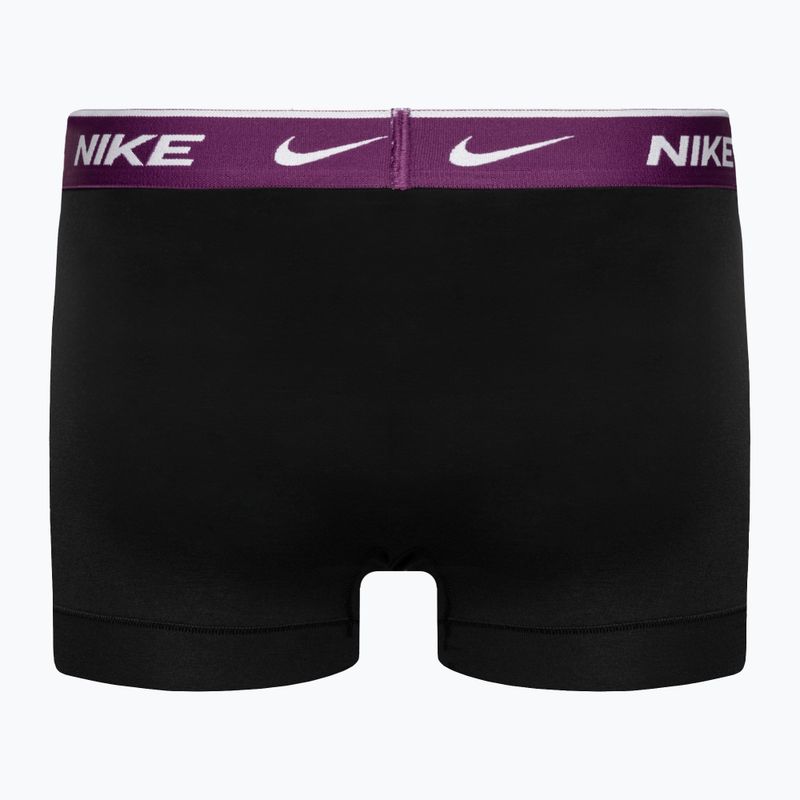 Мъжки боксерки Nike Everyday Cotton Stretch Trunk 3 чифта тюркоазено/виолетово/синьо 5