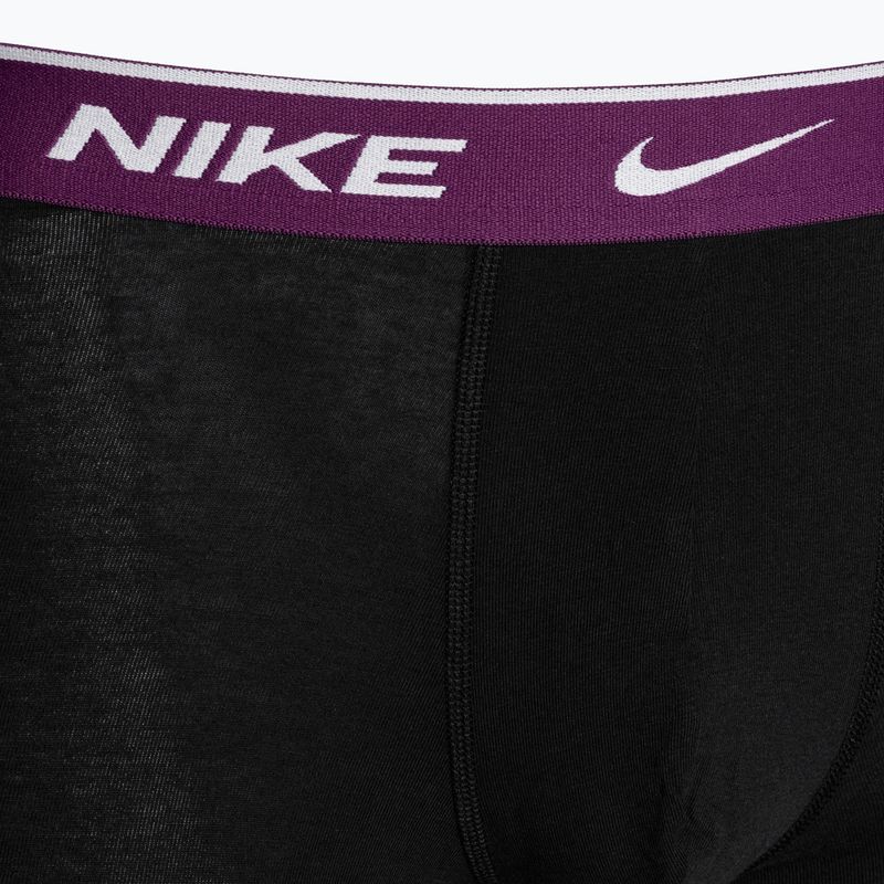 Мъжки боксерки Nike Everyday Cotton Stretch Trunk 3 чифта тюркоазено/виолетово/синьо 6