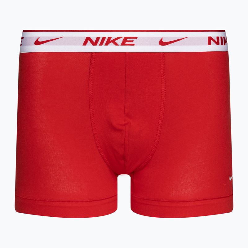 Мъжки боксерки Nike Everyday Cotton Stretch Trunk 3 чифта синьо/оранжево/червено 3