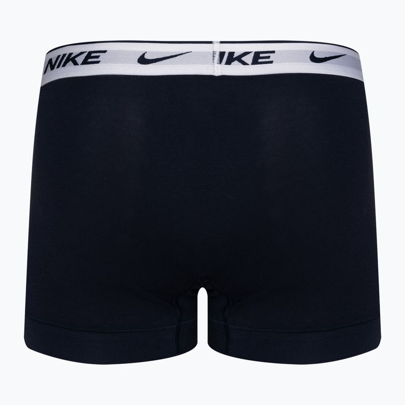 Мъжки боксерки Nike Everyday Cotton Stretch Trunk 3 чифта синьо/оранжево/червено 5