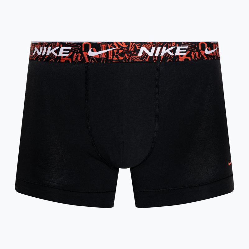 Мъжки боксерки Nike Everyday Cotton Stretch Trunk 3 чифта черно/червено/синьо/стадионно зелено 2