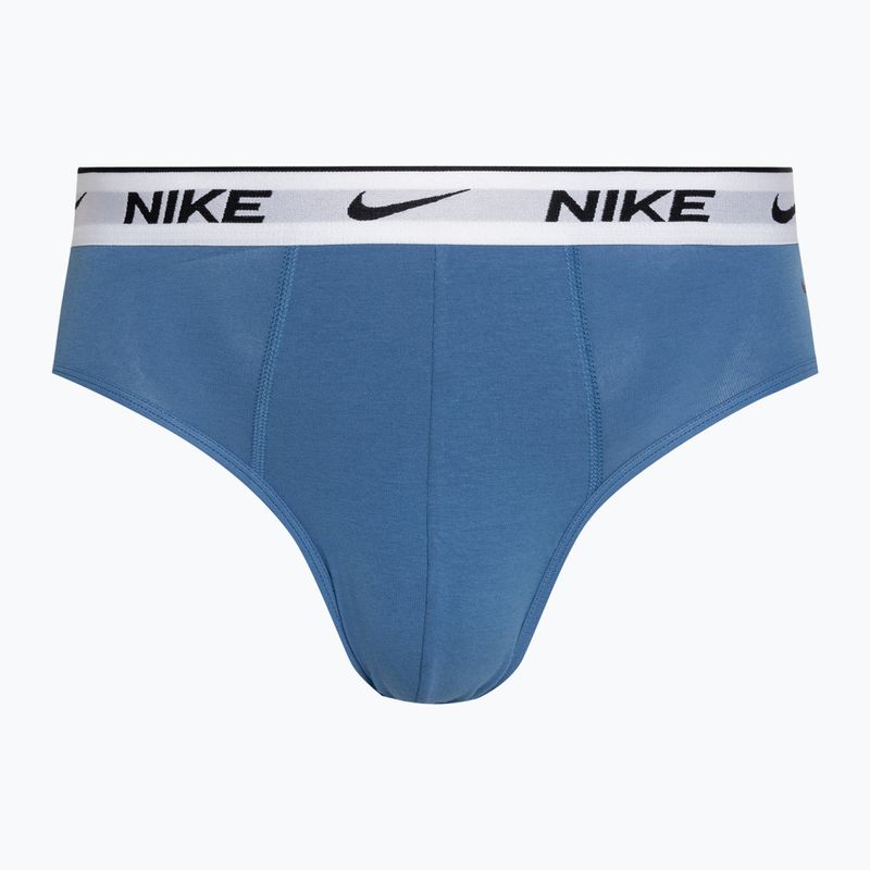 Мъжки слипове Nike Everyday Cotton Stretch Brief 3 чифта star blue/wolf grey/black white 2