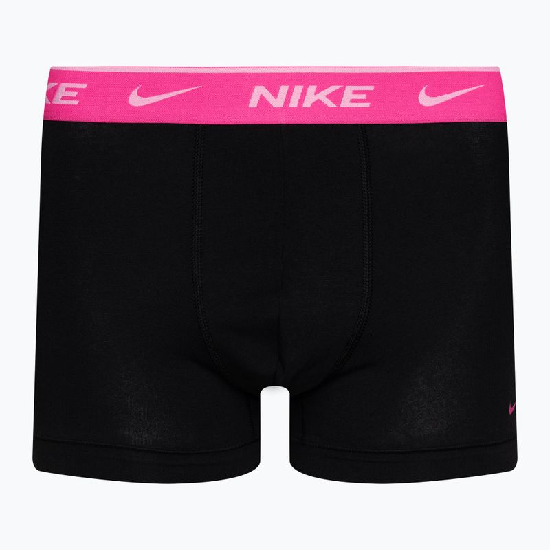 Мъжки боксерки Nike Everyday Cotton Stretch Trunk 3 чифта синьо/тюркоазено/розово 4