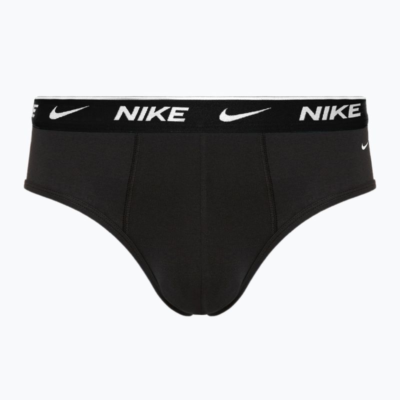 Мъжки слипове Nike Everyday Cotton Stretch Brief 3 бр. black dusty/ast/arry navy 3