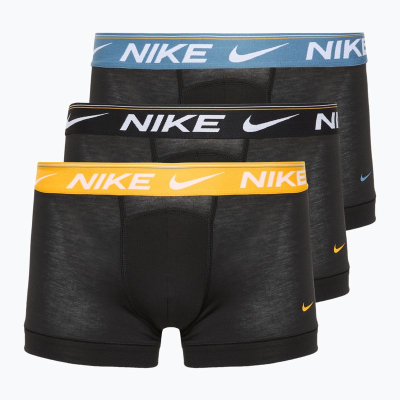 Мъжки боксерки Nike Dri-FIT Ultra Comfort Trunk 3 чифта black gold/storm/black