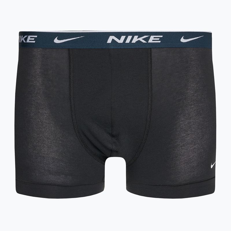 Мъжки боксерки Nike Everyday Cotton Stretch Trunk 3 чифта черно/черна армия/черно 5