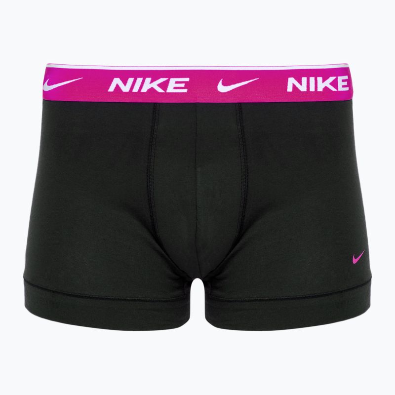 Мъжки боксерки Nike Everyday Cotton Stretch Trunk 3 чифта черно/златно/хипер малиново 3