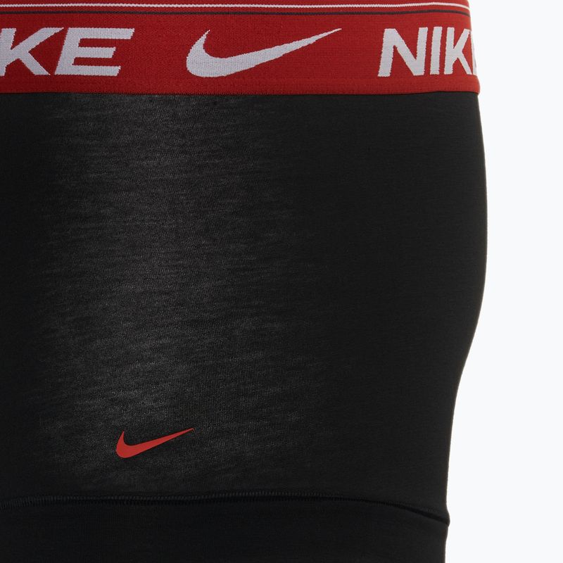 Мъжки боксерки Nike Dri-FIT Ultra Comfort Trunk 3 чифта черна луна/драконово червено/морскосиньо 4