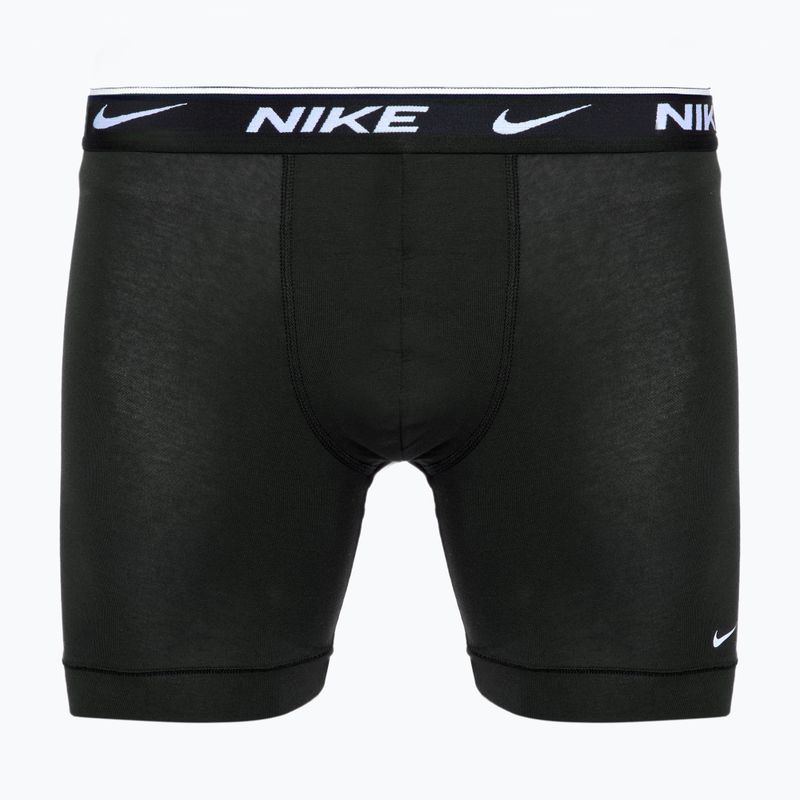 Мъжки боксерки Nike Everyday Cotton Stretch 3 чифта черни/златни/черни 2