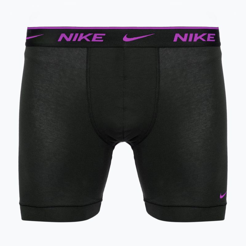 Мъжки боксерки Nike Everyday Cotton Stretch 3 чифта черни/златни/черни 3