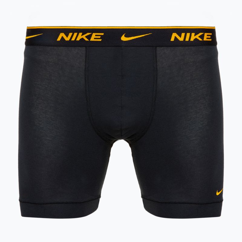 Мъжки боксерки Nike Everyday Cotton Stretch 3 чифта черни/златни/черни 4