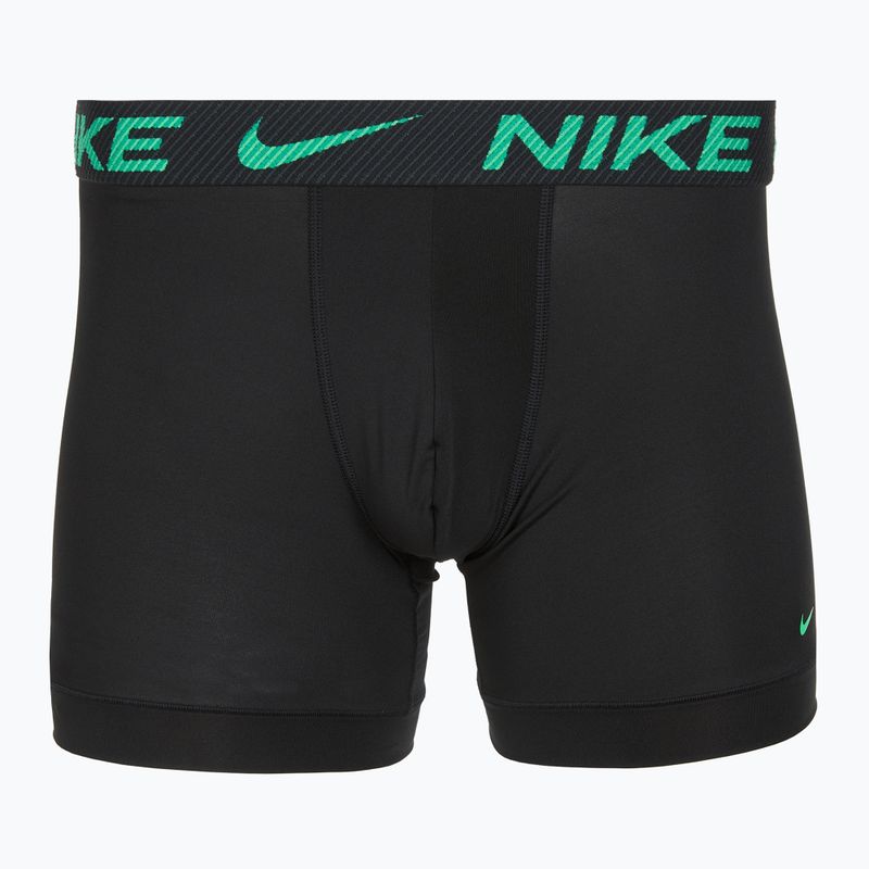 Мъжки боксерки Nike Dri-Fit Essential Micro Boxer Brief 3 чифта green shock/wild violet/black txtd wb 4