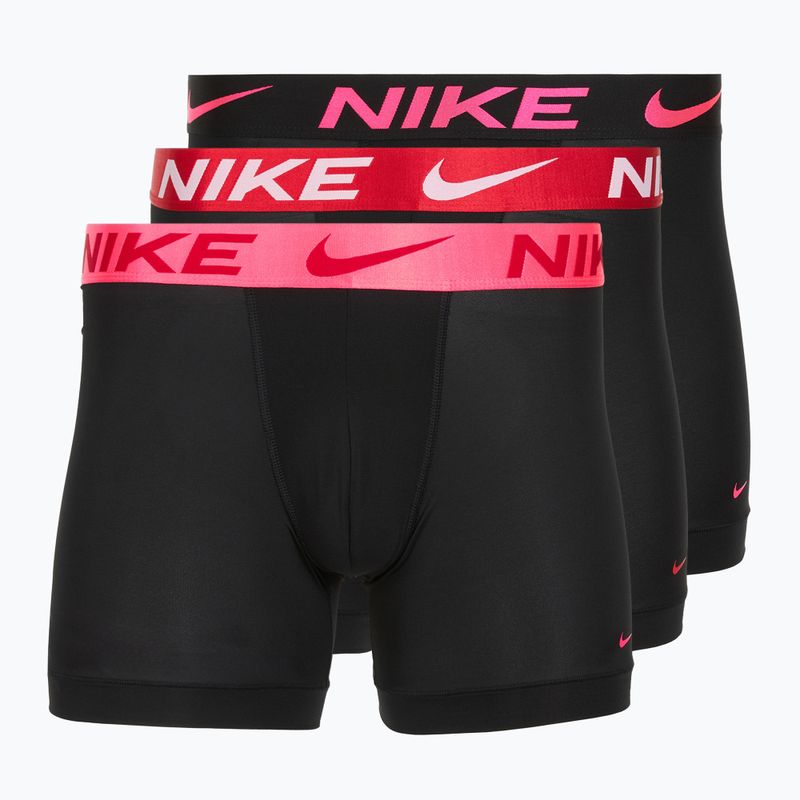 Мъжки боксерки Nike Dri-Fit Essential Micro Boxer Brief 3 чифта black hyper pink/uni red/black high shine wb