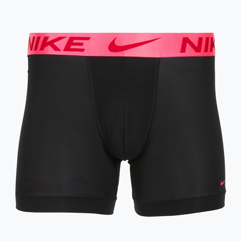 Мъжки боксерки Nike Dri-Fit Essential Micro Boxer Brief 3 чифта black hyper pink/uni red/black high shine wb 2